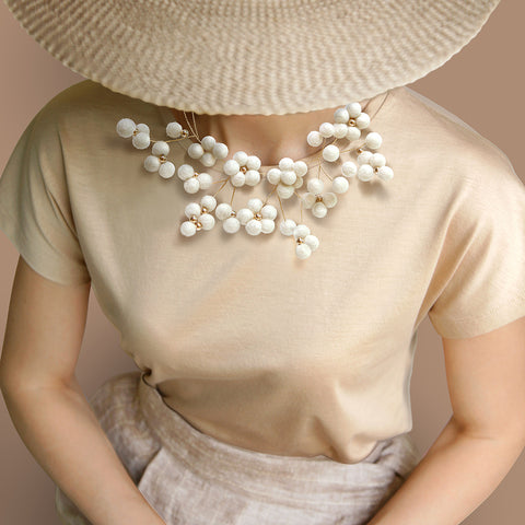 Necklace Sakura Ivory