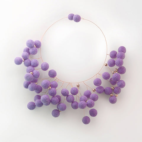 Necklace GRAND AMOUR Lavender